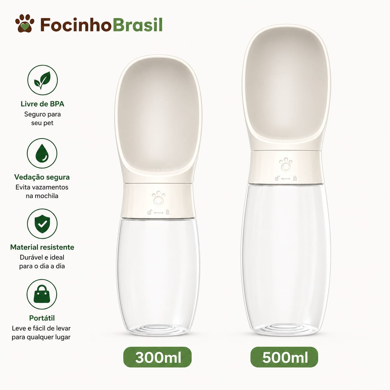 Garrafa portátil para pets