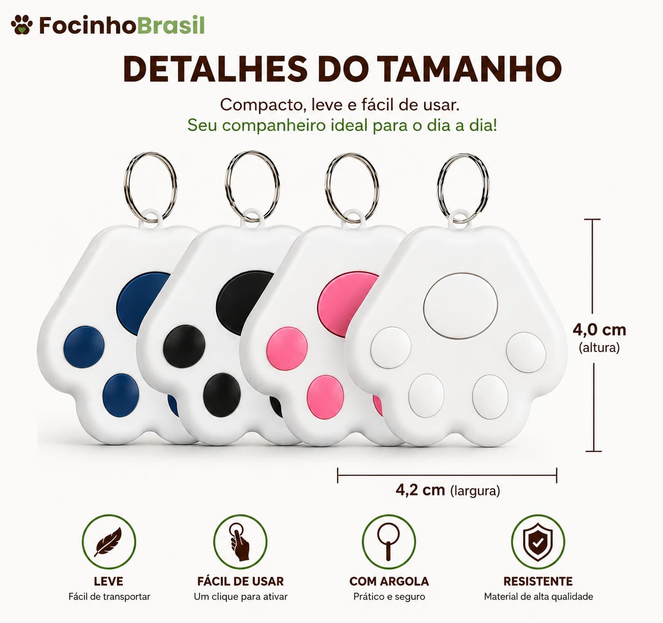 Rastreador de pet Focinho Brasil