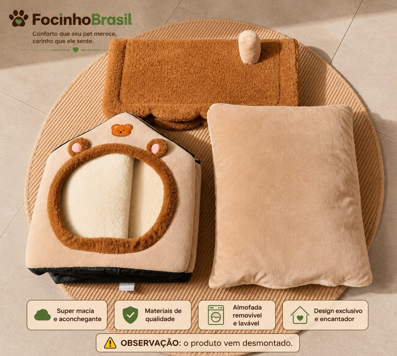 Casinha Pet Focinho Brasil