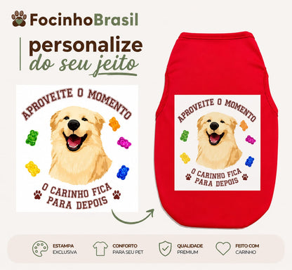 Camiseta Personalizada para Pets – Exclusiva Focinho Brasil