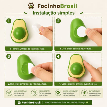 Bola de Catnip formato abacate para Gatos