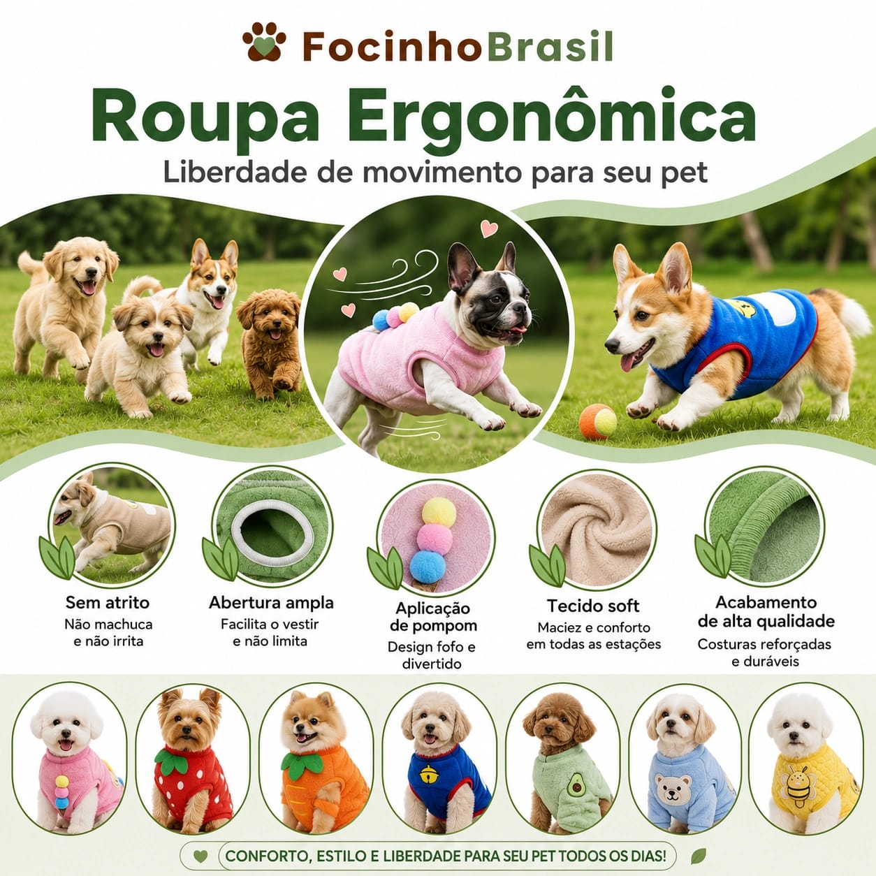 Roupa Pet inverno