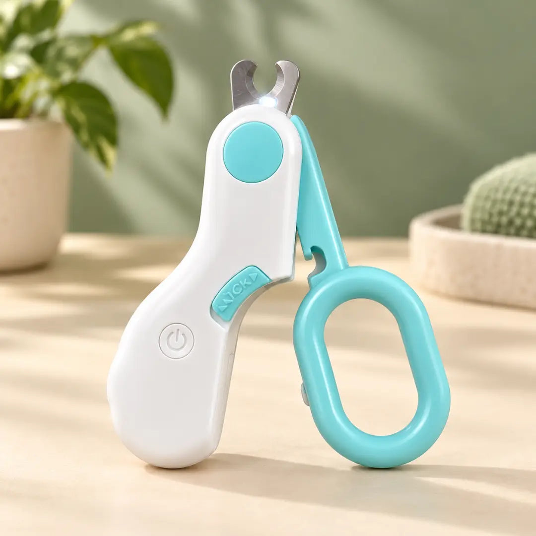 Cortador de unhas para pet com luz LED