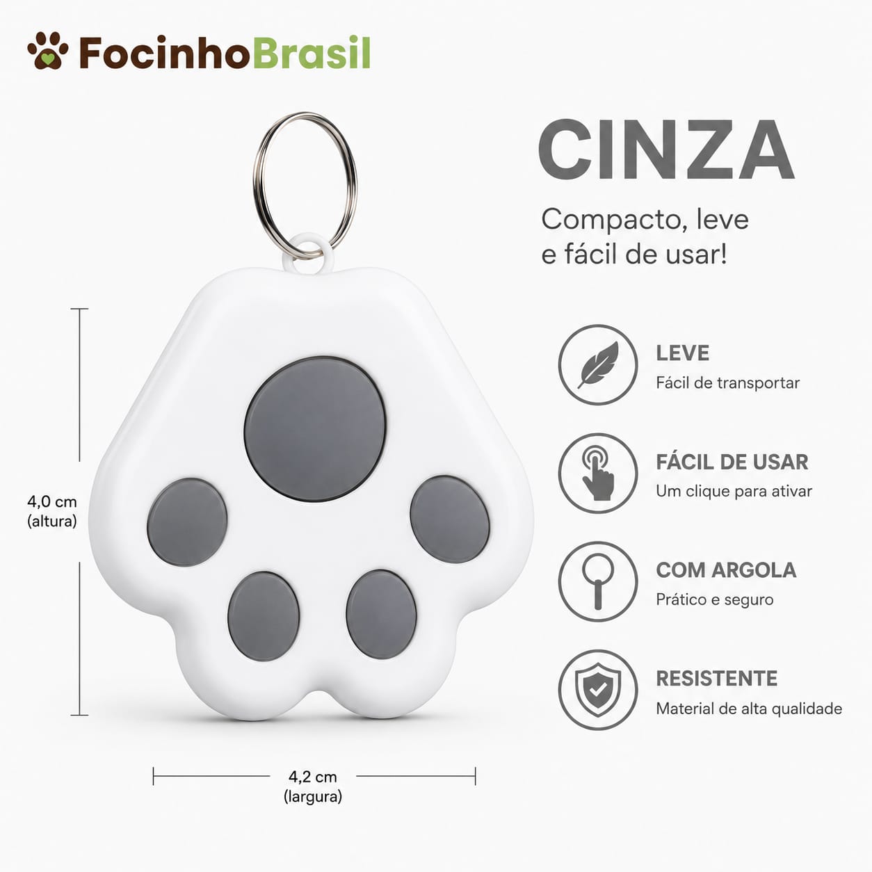 Rastreador de pet Focinho Brasil