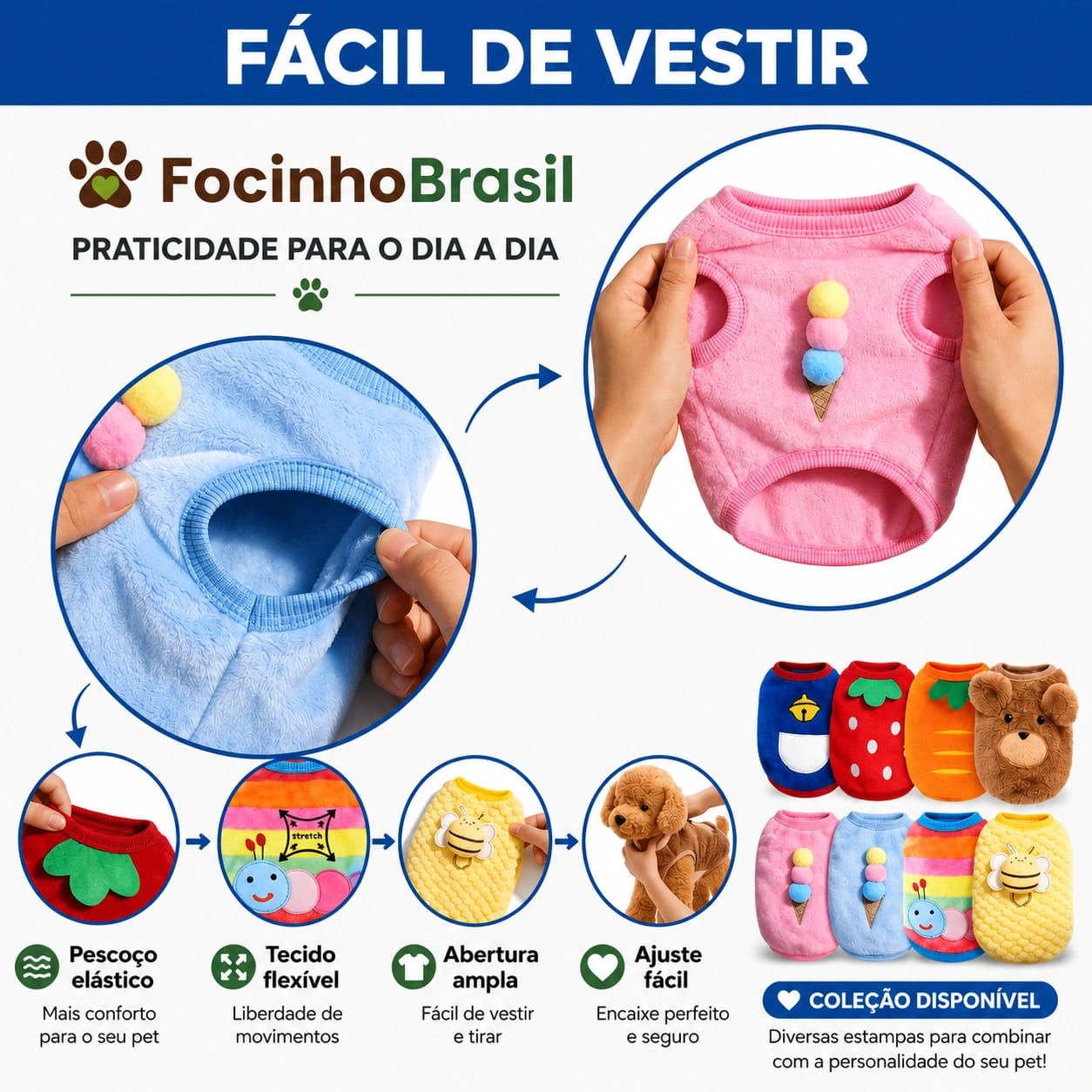 Roupa Pet inverno