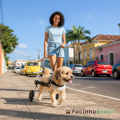 Cadeira de rodas para cachorro  (patas traseiras) tamanho P
