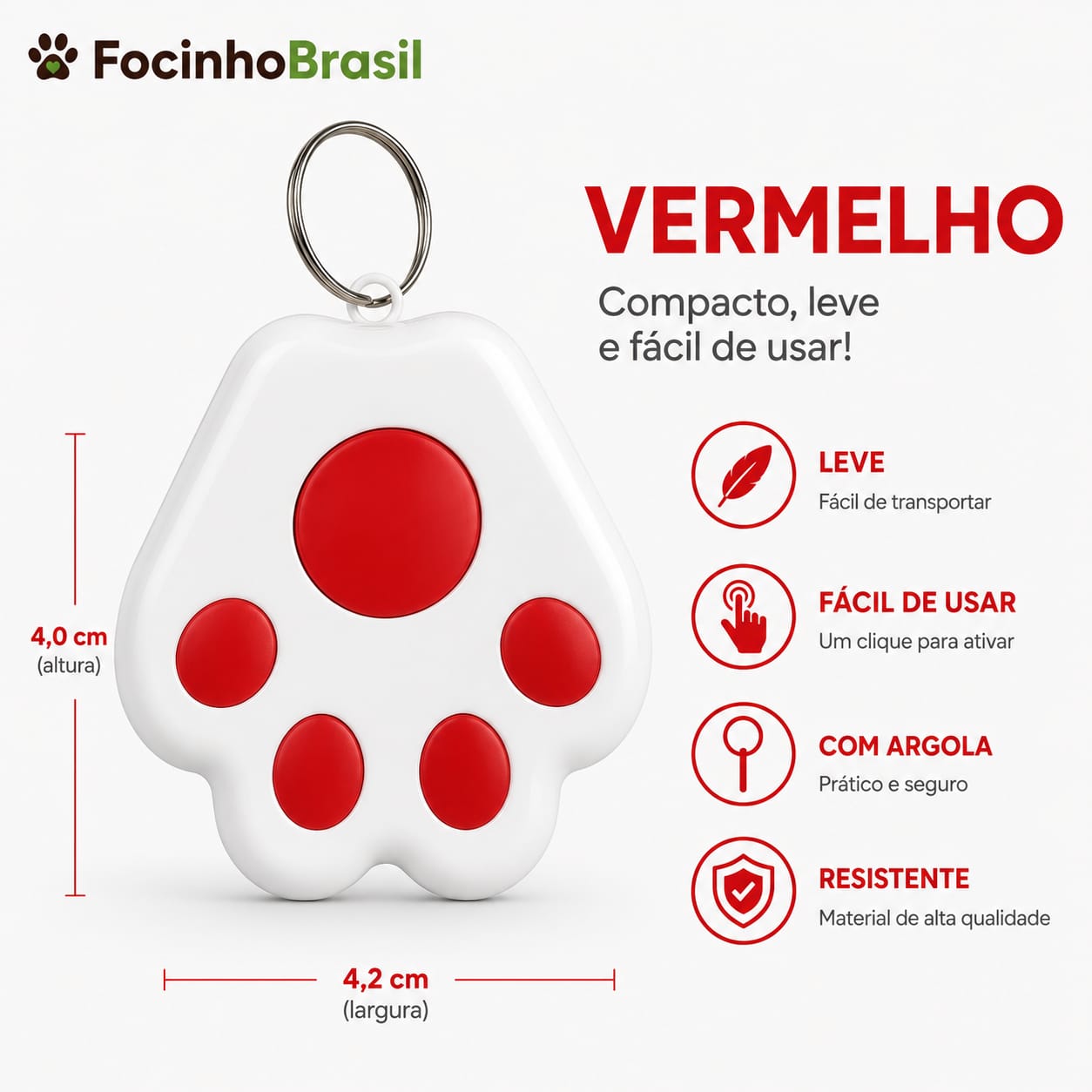 Rastreador de pet Focinho Brasil