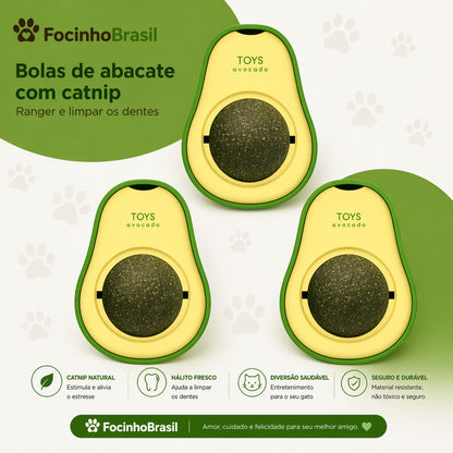 Bola de Catnip formato abacate para Gatos
