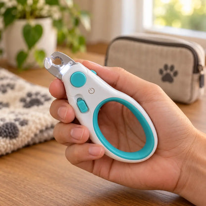Cortador de unhas para pet com luz LED