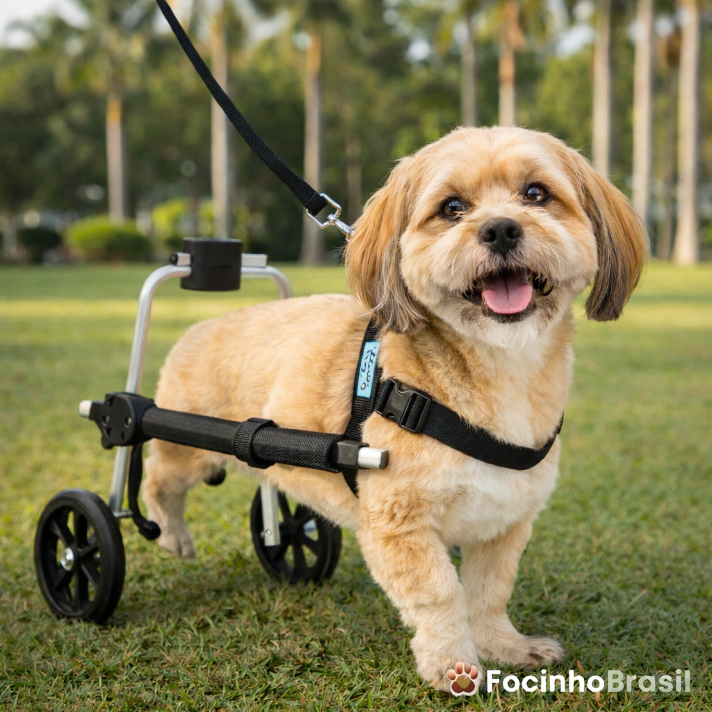 Cadeira de rodas para cachorro  (patas traseiras) tamanho P