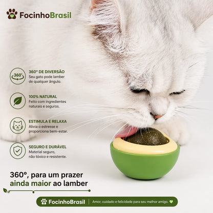 Bola de Catnip formato abacate para Gatos