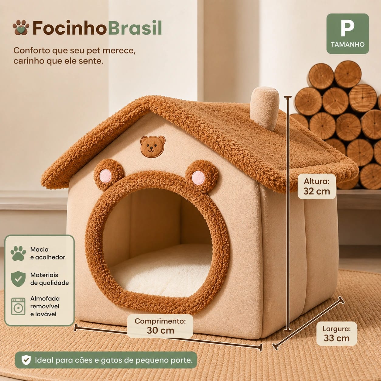 Casinha Pet Focinho Brasil