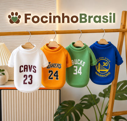 Roupa pet -  Suéter Pet Outono/Inverno NBA