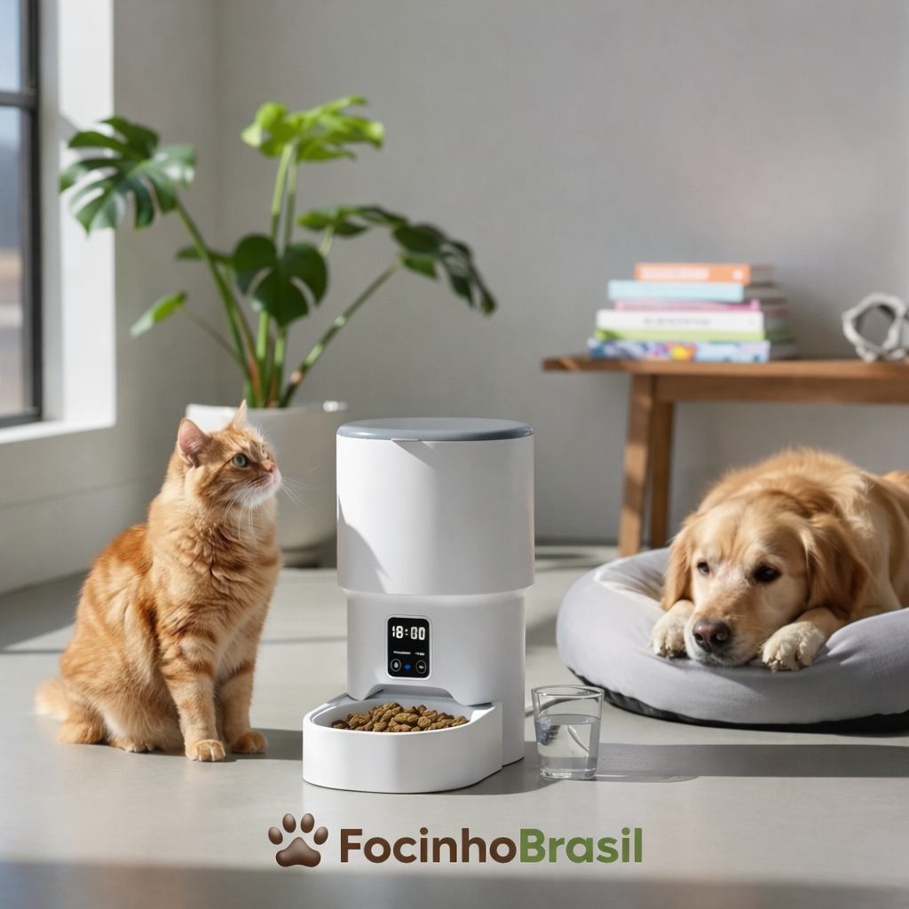 Alimentador Automático  Programável para Cães e Gatos
