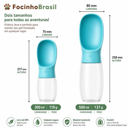 Garrafa portátil para pets