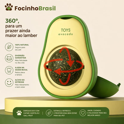 Bola de Catnip formato abacate para Gatos