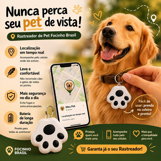 Rastreador de pet Focinho Brasil