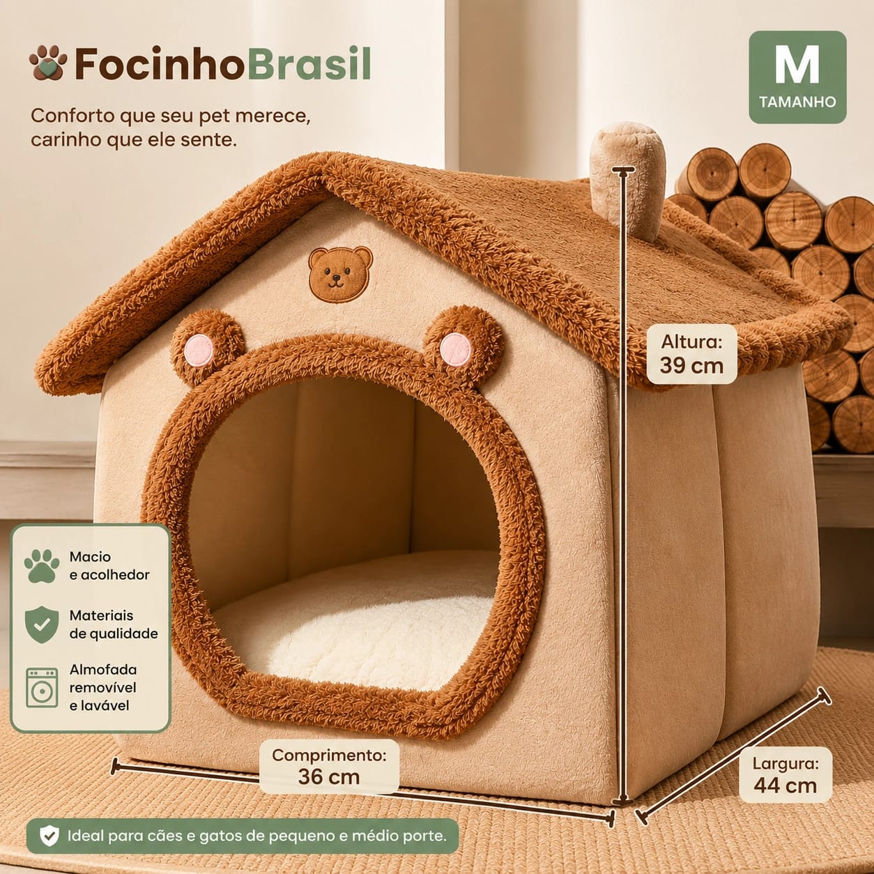 Casinha Pet Focinho Brasil