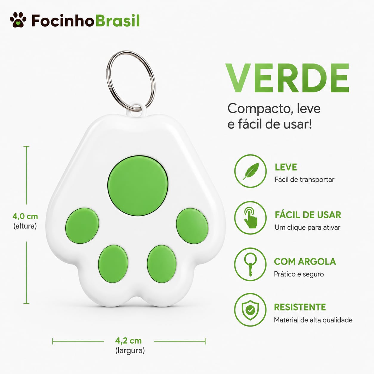 Rastreador de pet Focinho Brasil