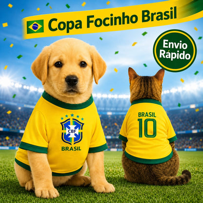 Roupa para Pet Cachorro e Gato - Personalizada Copa Do Mundo