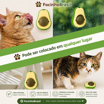 Bola de Catnip formato abacate para Gatos