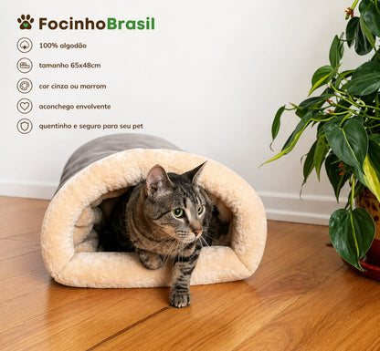 Saco de dormir para gatos Focinho Brasil