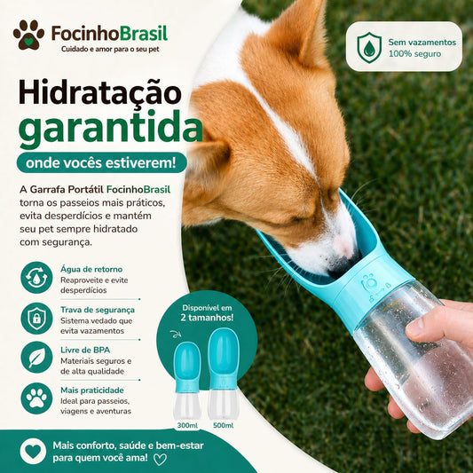 Garrafa portátil para pets