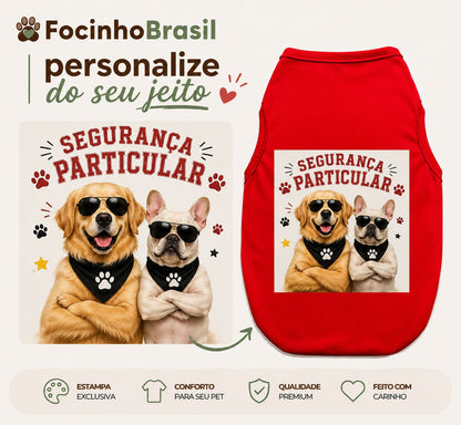 Camiseta Personalizada para Pets – Exclusiva Focinho Brasil