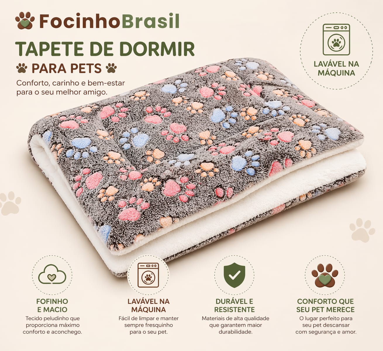 Tapete de dormir para pets