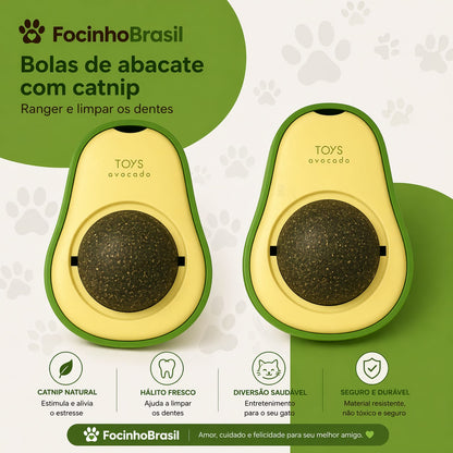 Bola de Catnip formato abacate para Gatos