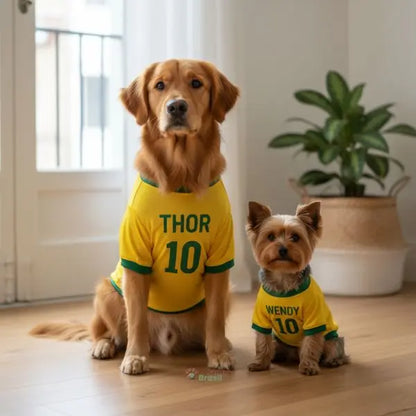 Roupa para Pet Cachorro e Gato - Personalizada Copa Do Mundo