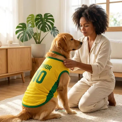 Roupa para Pet Cachorro e Gato - Personalizada Copa Do Mundo
