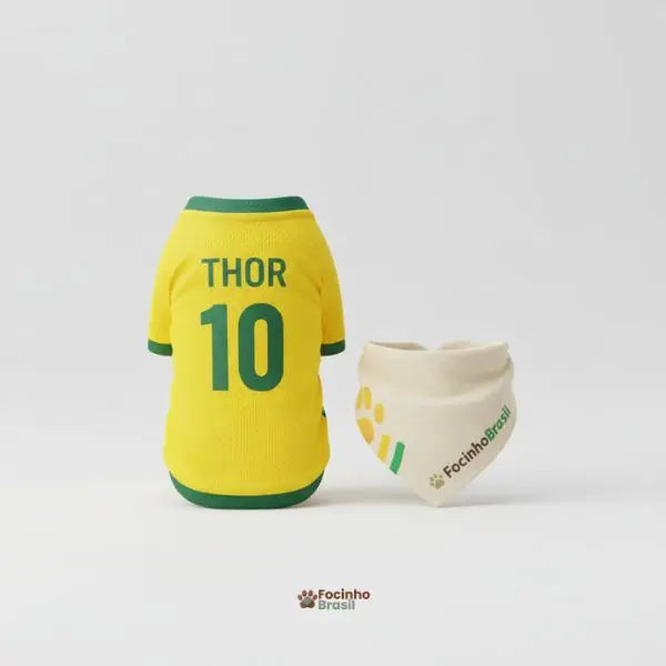Roupa para Pet Cachorro e Gato - Personalizada Copa Do Mundo
