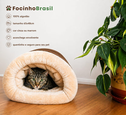 Saco de dormir para gatos Focinho Brasil