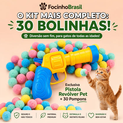 Lançador de bolinhas  para gatos