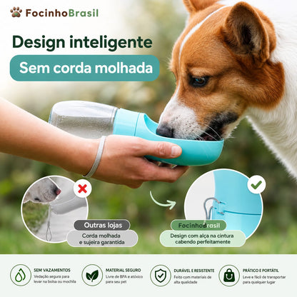 Garrafa portátil para pets