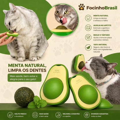 Bola de Catnip formato abacate para Gatos