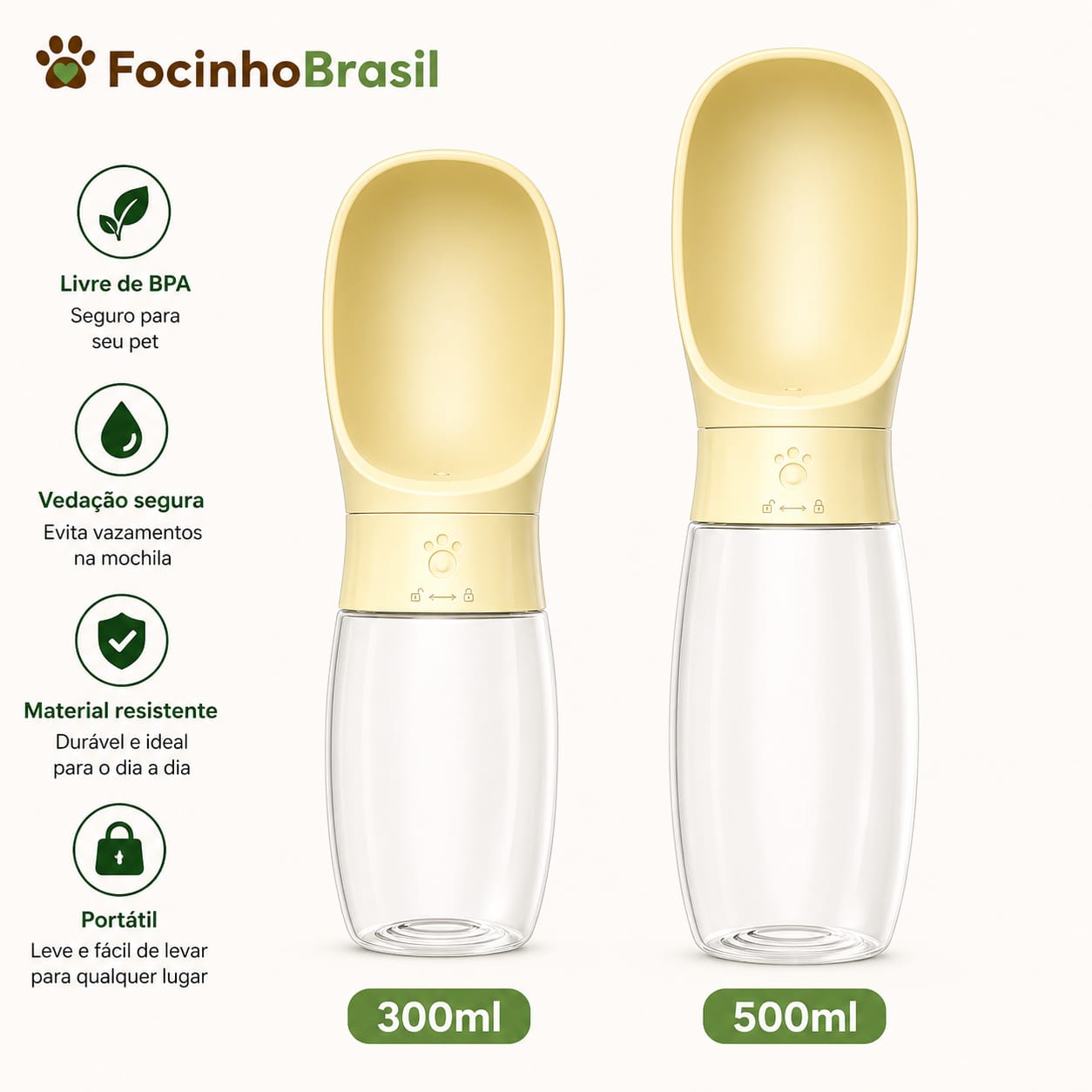 Garrafa portátil para pets