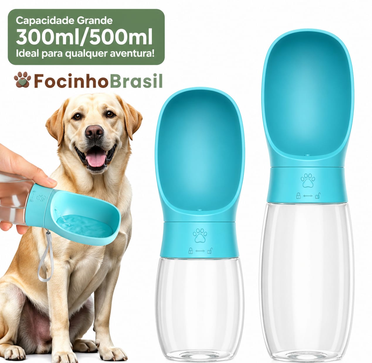 Garrafa portátil para pets