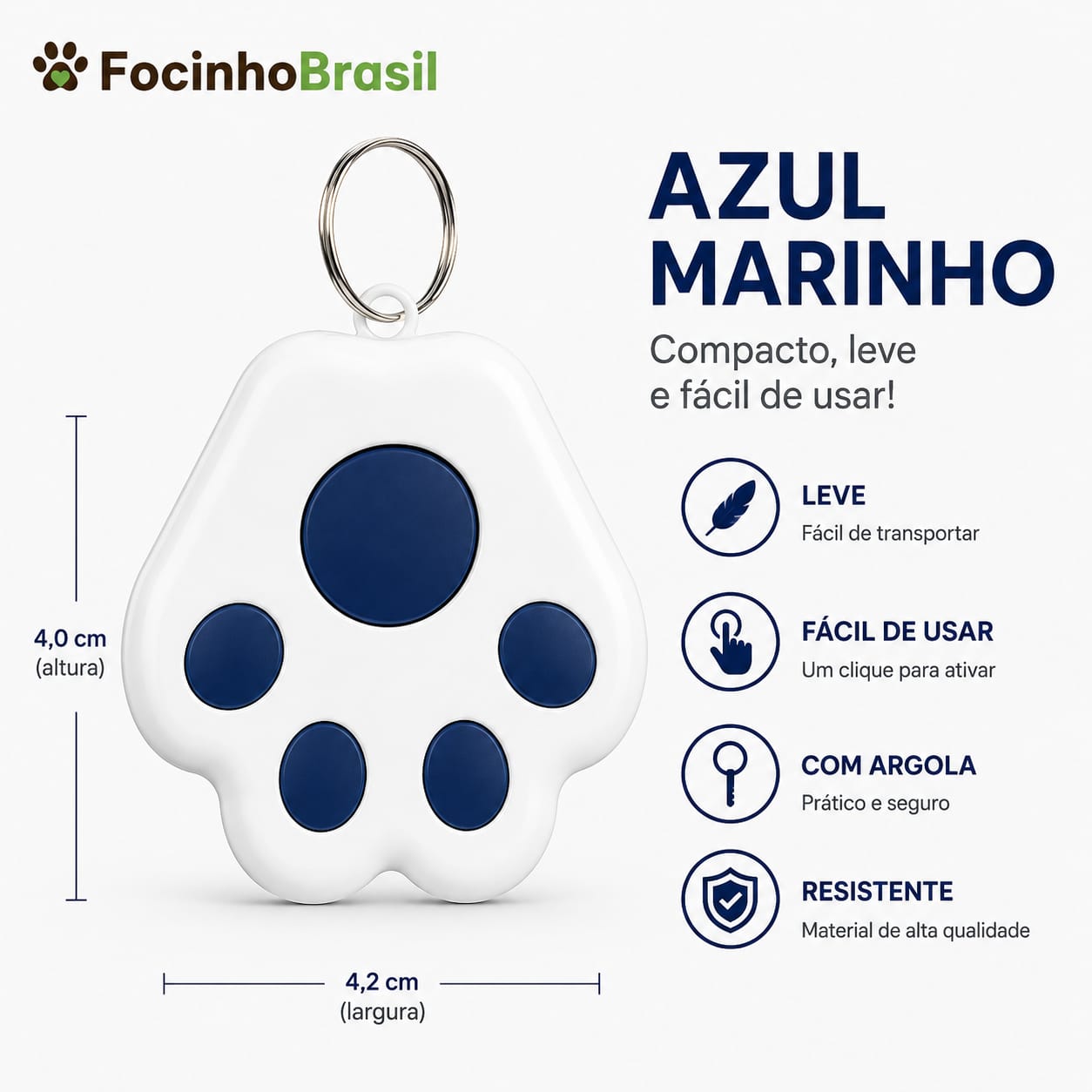 Rastreador de pet Focinho Brasil