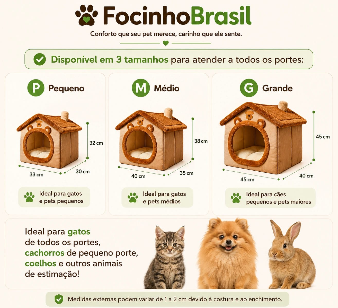 Casinha Pet Focinho Brasil