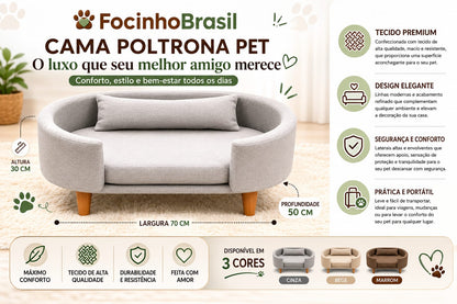 Cama Poltrona Pet Luxo