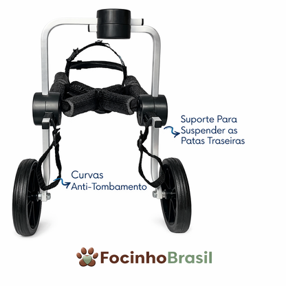 Cadeira de rodas para cachorro  (patas traseiras) tamanho P