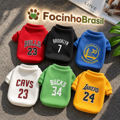 Roupa pet -  Suéter Pet Outono/Inverno NBA