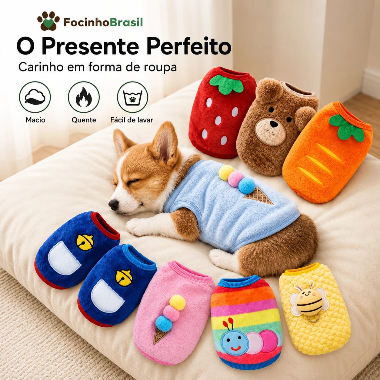 Roupa Pet inverno